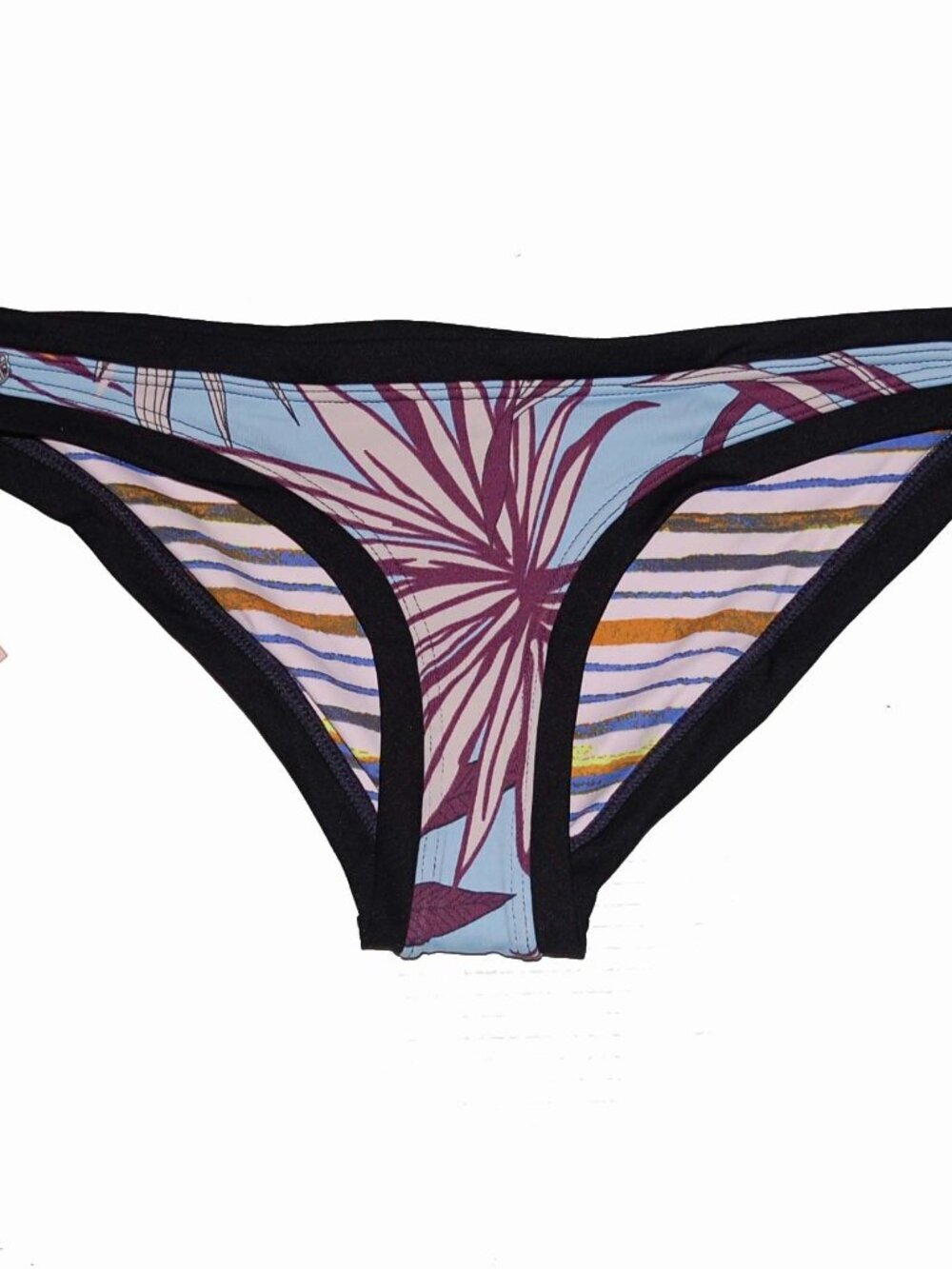NWT Maaji Reversible Palm & Stripe Reversible Bikini Bottom Small S